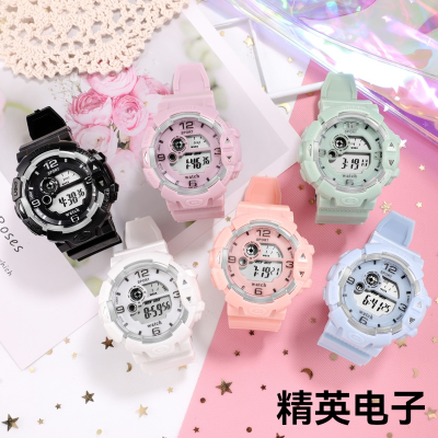 Fresh Sweet Large Dial Watch Female Student Girlfriends Couple Sports Waterproof Luminous Watch Factory Wholesale