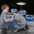 Hot Sale Children's Educational Toy Simulation Drum Set Drum Kit Percussion Musical Instrument Toy with Seat Cross-Border Toy