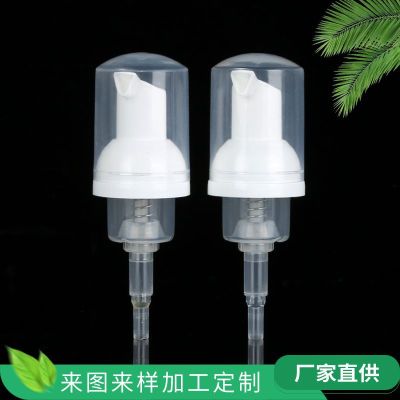 30/410 Mousse Bottle Foam Pump Inverted Triangle Pp Plastic Press Foaming Pump Wholesale Facial Cleanser Hand Sanitizer Pump