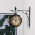 Cross-Border European Clock Wrought Iron Wall Clock Vintage Ornament Clocks