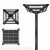 Integrated LED Solar Courtyard Street Lamp Outdoor Waterproof Led Flying Saucer Garden Lamp Road Lighting Street Lamp