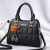 Women's Bag 2021 New Trendy Women's Bags Square Embossed Elegant Shoulder Bag Simple Elegant Handbag 12013