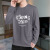 Men's Cotton Long-Sleeved T-shirt 2021 Korean Style Trendy Spring and Autumn Loose All Cotton Inner Bottoming Shirt round Neck Autumn Clothes Men