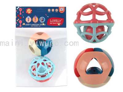 Baby Soft Rubber Hand Ball 0-1 Year Old Baby Grip Training Small Toy Handbell Perception Ball Baby Caring Fantstic Product