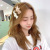 Korean New Bear Cute Fashion Girl BB Clip Seamless Barrettes Side Summer Shredded Hair Bangs Clip One-Word Hairpin
