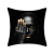 Nordic Fashion Black Pillow Bedside and Sofa Office Cushion Cover Back Cushion Pillow Car Cushion Backrest