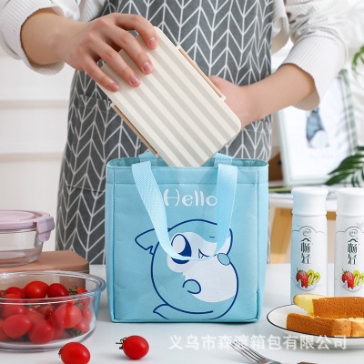 2021 New Wholesale Thermal Bag Factory Direct Sales Lunch Box Bag Cartoon Bento Bag Portable Ice Bag Customizable Printing
