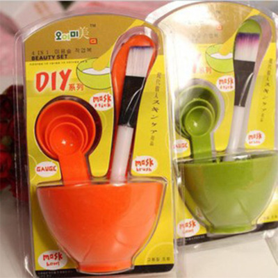 Optional Color DIY Mask Bowl Set Wholesale Mask Bowl + Stick + Brush + Counter Four in One