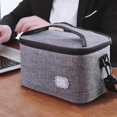 Oxford Cloth Lunch Frosted Crossbody Lunch Box Insulation Bag White Collar Office Worker with Rice Insulated Lunch Bag Lunch Box Bag