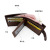 Korean Style Hinge Bronzing Printed Men's Wallet Short Buckle Tri-Fold Bag Frosted Men's Wallet