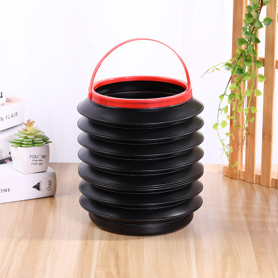 Car Interior Foldable Retractable Barrel Car Umbrella Mineral Water Storage Storage Bucket Car Trash Can