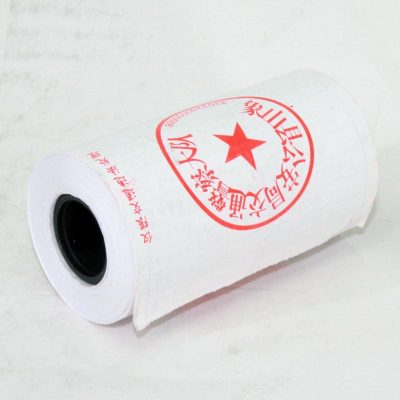 Factory Production Policyemobile Data Assistant Thermosensitive Paper Multi-Color Flexographic Printing Official Seal Logo Penalty Sheet Printing Paper 57*40