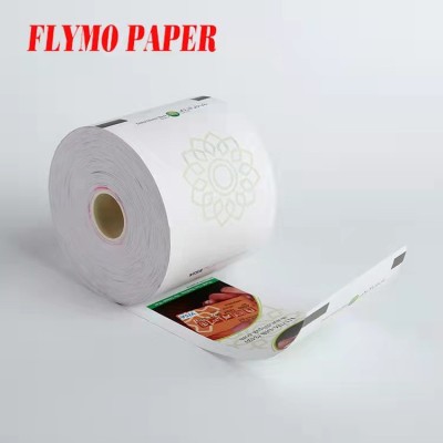 80*80 Thermal Paper Roll Poster Paper Thermal Receipt Paper Printing Customized Two-Color Printing Linyi Factory Wholesale