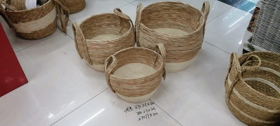 Papyrus Weaved Storage Basket