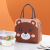 New Cartoon Portable Lunch Box Handbag Large Capacity Aluminum Foil Thickening Hand Carrying Insulated Bag Student Lunch Box