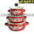 Factory Direct Supply Enamel Ware Binaural Enamel Casserole Enamel Soup Pot Mini Pot Kitchen Supplies