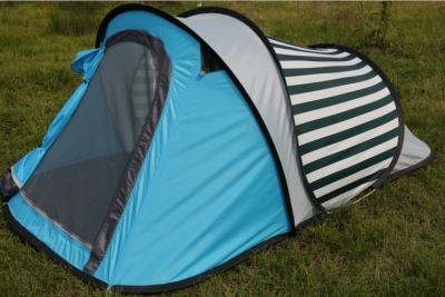 Single Layer Single Door 1-2 People Tunnel Tent Extension Tent Automatic Elastic Tent Beach Tent Camping Tent