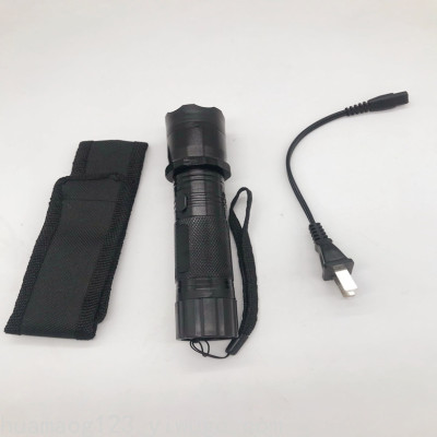 1101 Rechargeable Flashlight Aluminum Alloy Power Torch Self-Defense Flashlight