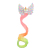 Children's Colorful Wig Cute Cartoon Pony Barrettes Girl Side Clip Little Girl Holiday Dress up Accessories Princess