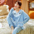 2021spring and Autumn New Pajamas Women's Long-Sleeved Cartoon Leisure Pullover Home Wear Autumn and Winter Cotton Suit