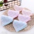 Small Tower Children's Small Kerchief Pure Cotton Square Towel Saliva Towel Kindergarten Hand Cleaning Towel Hanging Plaid
