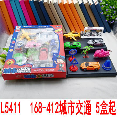 L5411 168-412 City Traffic Children Educational Assembly Wholesale Stall Night Market Hot Sale 9,9 Toys