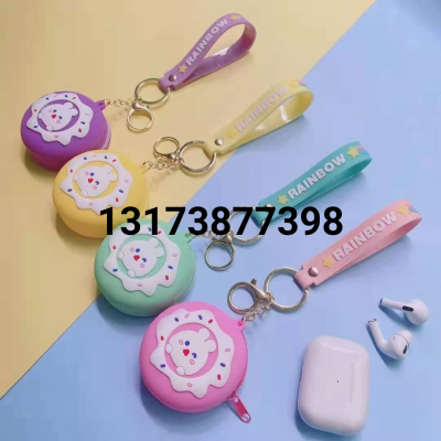 Cartoon Multifunctional Mirror Keychain Cute New Delu Ornaments Girls' Bags Pendant Couple Car Key Chain