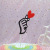 Birthday Cake Decorative Insertion Love Finger than Heart Plug-in Layout Creative Cake Flag Dessert Table Decorative Planting Flags
