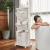 3-Storey Bathroom Movable Shelves Laundry Basket