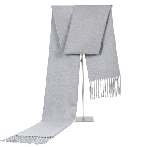 Autumn and Winter Amazon Eaby New Low Price Simple Color Men‘s Scarf Imitation Cashmere tassel Scarf Gift Gifts