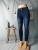 Motorcycle European and American Women's Clothing Ripped Slim Fit Stretch Slimming Mid Waist Women's Denim Pencil Pants Foreign Trade Style