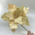  Glitter Artificial Flowers Red Gold Christmas Flowers Tree Decoration Ornaments Fake Flower for Home Xmas New Year Deco
