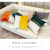 Light Luxury Nordic Sofa Cushion Pillow Simple Fashion Modern Living Room Lumbar Support Pillow Velvet Big Pillowcase without Core