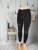 EBay European and American Women's Clothing High Waist Slim Stretch Denim (Ankle-Length Pants) Washed Irregular Ripped Tassel