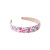 Korean Women's Simple Pastoral Floral Fabric Hair-Hoop Headband Retro Wind Net Red Hair Pressing Headband Girls' Hair Accessories