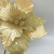  Glitter Artificial Flowers Red Gold Christmas Flowers Tree Decoration Ornaments Fake Flower for Home Xmas New Year Deco
