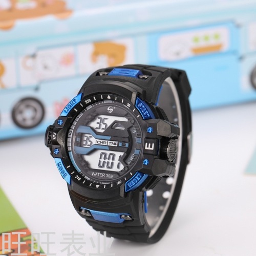 fashion sports style children‘s electronic watch boys and girls electronic watch show date time watch children‘s watch gift