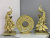 Resin Home Crafts Decoration Golden Peacock Auspicious Peacock Set Three Ornaments Business Gifts Give as Gifts