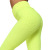 Iwuparty Amazon European and American Yoga Clothes Sports and Fitness Running High Waist Peach Hip Solid Color Bubble Leggings