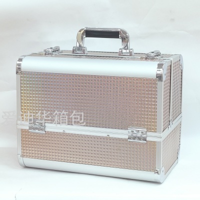 Aidihua New Particle Fashion Large Capacity Double Open High-End Beauty Storage Aluminum Special Makeup Aluminum Case