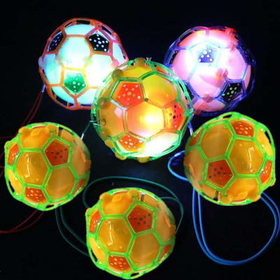 Hot Sale Electric Dancing Football with Rope Luminous Music Vibration Jumping Ball Children's Toys Stall Supply Wholesale