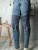 EBay Cross-Border Trade Independent Station Amazon New Denim a Row of Holes Stretch All-Matching Denim (Ankle-Length Pants)