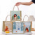 Liancheng Retro Imitation Linen Handbag Ins Cute Cartoon Canvas Bag Summer Student Handbag Buggy Bag Wholesale