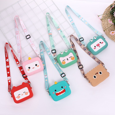 Girls' Rubber Bag Children's Bag Fashion Girls Messenger Bag Western Style Baby Boy Coin Purse Parent-Child Direct Supply