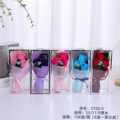 Valentine's Day 3.8 Mother's Day Teacher's Day Gift Soap Rose Artificial Flower Wholesale