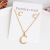 2021 New Stainless Steel Pendant 26 English Letters Necklace European and American Popular Ornament Does Not Fade in Stock Wholesale
