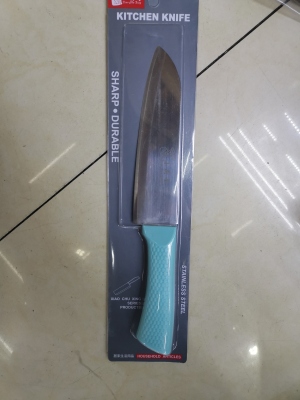 Plastic Handle Fruit Knife Blue Handle Knife Kitchen Knife