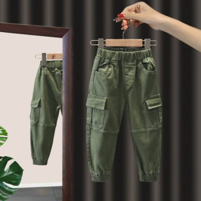 Children's Casual Working Pants 2021 Spring and Autumn New Boys and Girls Cross-Border Children's Clothing Foreign Trade Casual Pants Wholesale Fashion