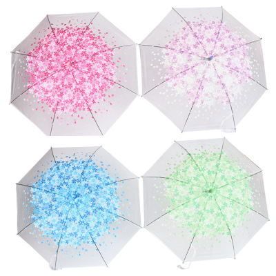 Umbrella Factory Poe Maple Leaf Printing Umbrella Flexible Wind-Resistant Sunshade Rain-Proof Foreign Trade Umbrella