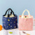 Q Liancheng Korean Imitation Linen Drawstring Insulated Bag Thick Aluminum Foil Lunch Box Portable Men and Women Student Lunch Box Bag